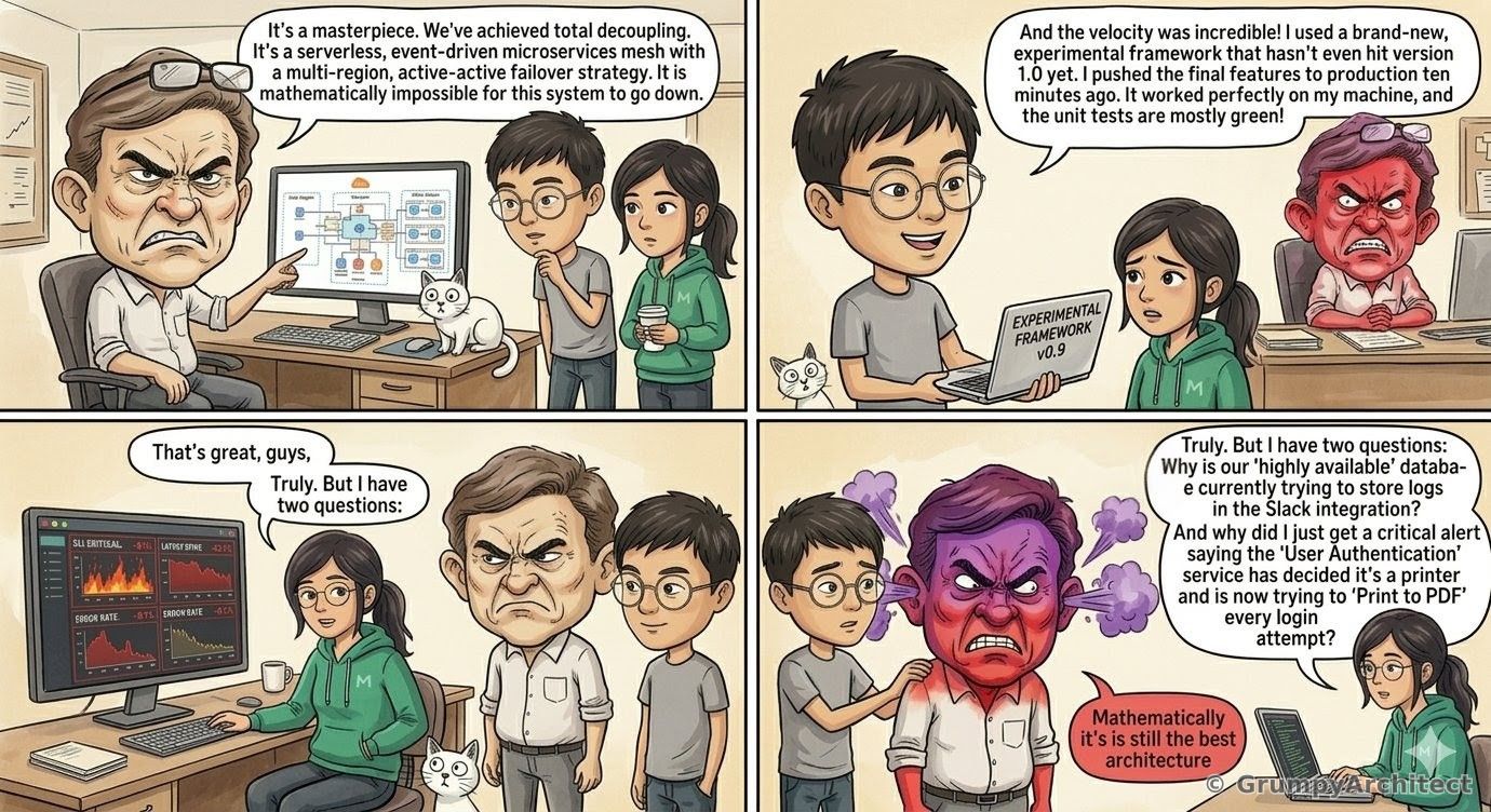 Business Software Implementation Comic GrumpyArchitect - Daily IT Comics | Software Development Humor