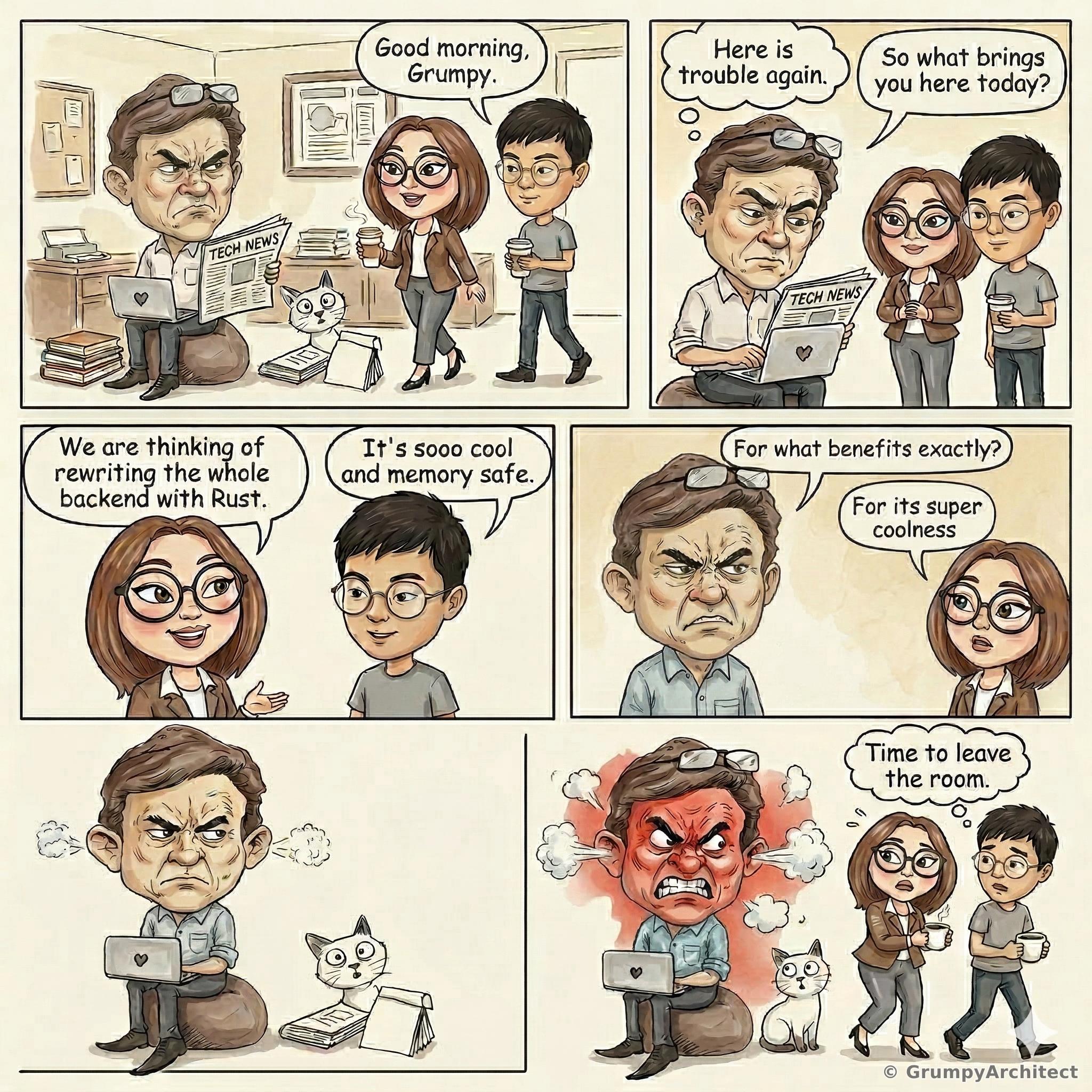 Xm Comic Software Development GrumpyArchitect - Daily IT Comics | Software Development Humor